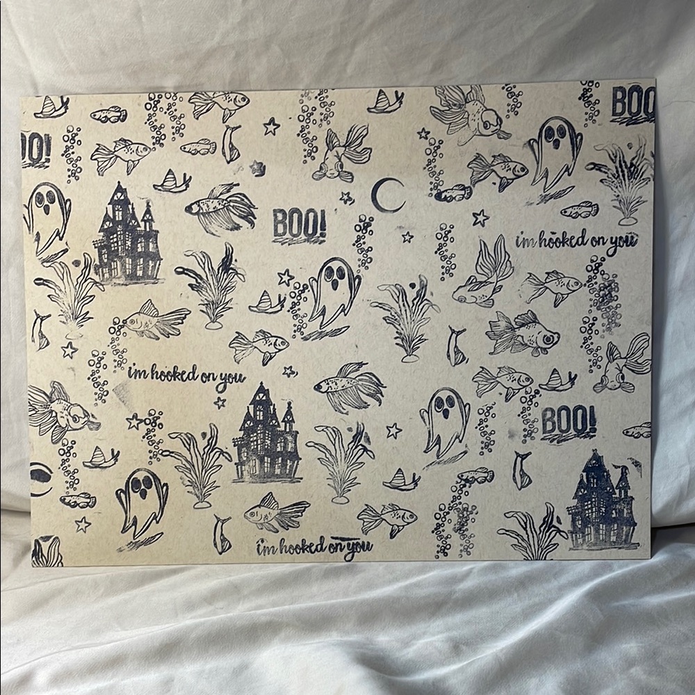 Handmade Haunted Hooked on You Print